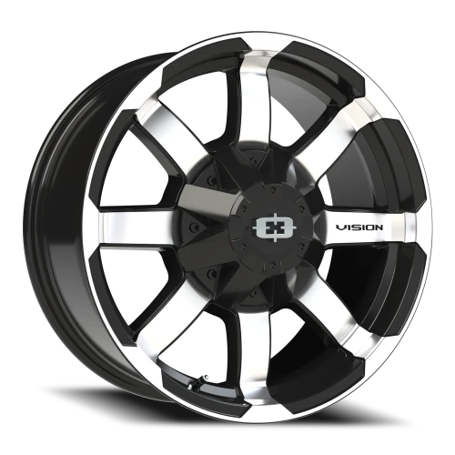 Vision 413 18x8.5 +0 8x170mm 125.2mm Gloss Black Machined Face
