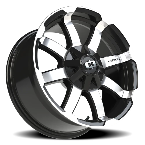 Vision 413 18x8.5 +0 6x139.7mm 106.2mm Gloss Black Machined Face