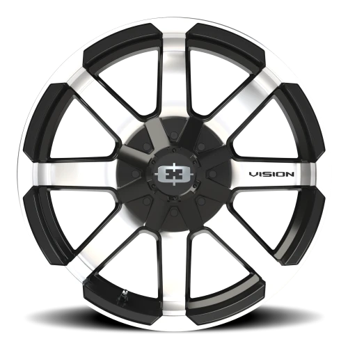 Vision 413 18x8.5 +0 6x135mm 106.2mm Gloss Black Machined Face