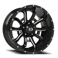 Vision 415 20x10 -25 5x150mm 110.2mm Gloss Black Milled Spokes