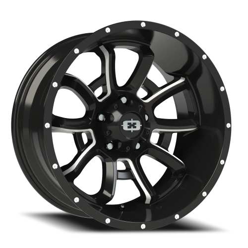 Vision 415 20x10 -25 5x150mm 110.2mm Gloss Black Milled Spokes