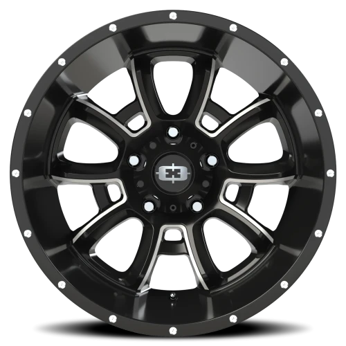 Vision 415 20x12 -51 5x150mm 110.2mm Gloss Black Milled Spokes