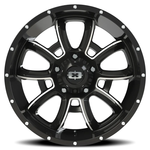 Vision 415 20x9 +12 5x150mm 110.2mm Gloss Black Milled Spokes