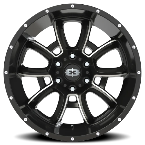 Vision 415 20x10 -25 6x139.7mm 78.1mm Gloss Black Milled Spokes