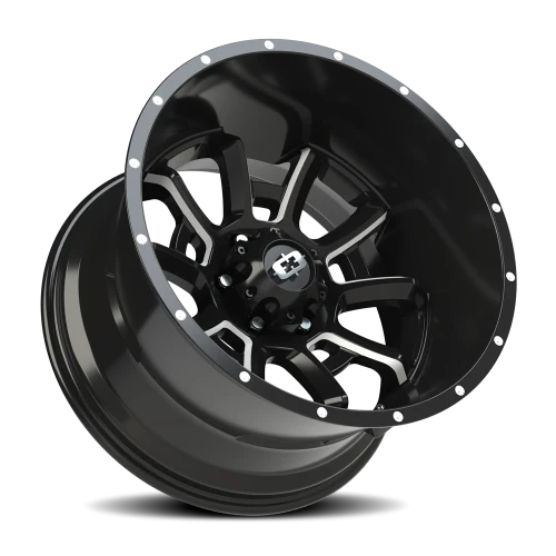 Vision 415 20x12 -51 6x135mm 87.1mm Gloss Black Milled Spokes