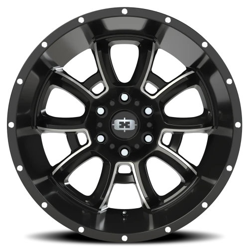 Vision 415 20x12 -51 6x135mm 87.1mm Gloss Black Milled Spokes