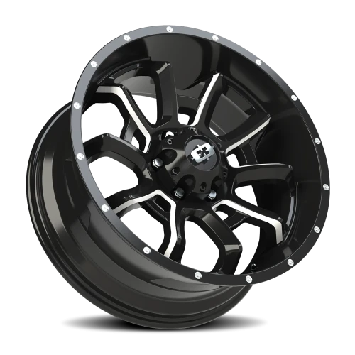 Vision 415 20x9 +12 6x135mm 87.1mm Gloss Black Milled Spokes