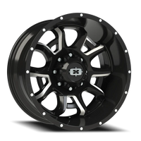 Vision 415 20x10 -25 8x165.1mm 125.2mm Gloss Black Milled Spokes