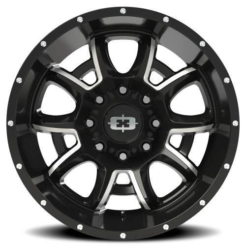 Vision 415 20x10 -25 8x165.1mm 125.2mm Gloss Black Milled Spokes