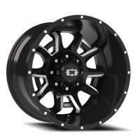 Vision 415 20x12 -51 8x170mm 125.2mm Gloss Black Milled Spokes