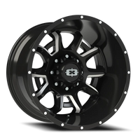 Vision 415 20x12 -51 8x165.1mm 125.2mm Gloss Black Milled Spokes