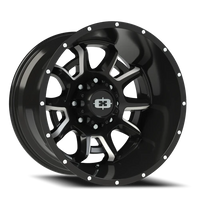 Vision 415 20x12 -51 8x180mm 124.2mm Gloss Black Milled Spokes