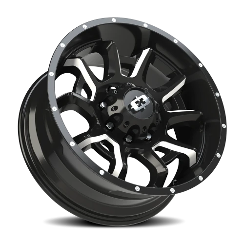 Vision 415 20x9 +12 8x170mm 125.2mm Gloss Black Milled Spokes