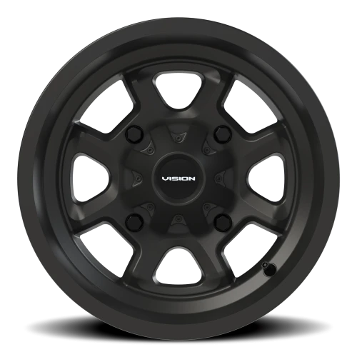Vision 415 14x7 +3 4x136mm 110.5mm Matte Black