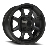 Vision 415 15x7 +38 4x136mm 110.5mm Matte Black