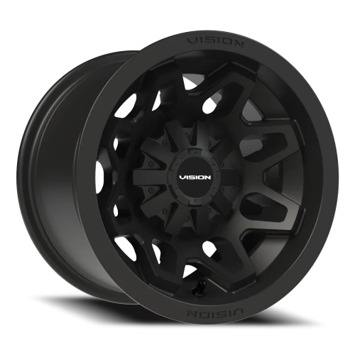 Vision 416 12x8 -10 5x114.3mm 79.4mm Matte Black