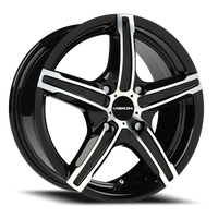 Vision 469 15x6.5 +38 4x100mm 73.1mm Gloss Black Machined Face