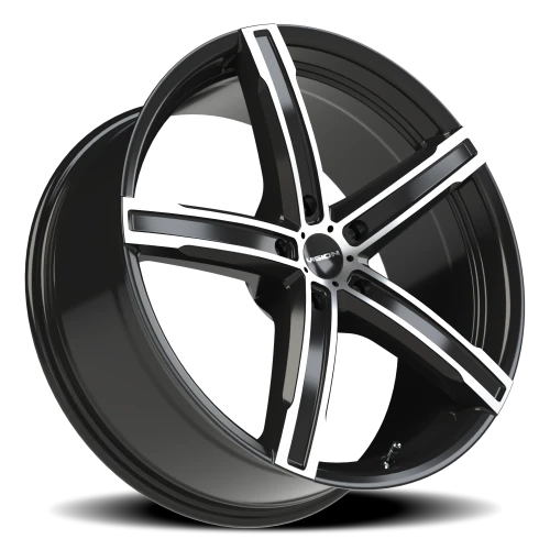 Vision 469 20x8.5 +35 5x115mm 73.1mm Gloss Black Machined Face