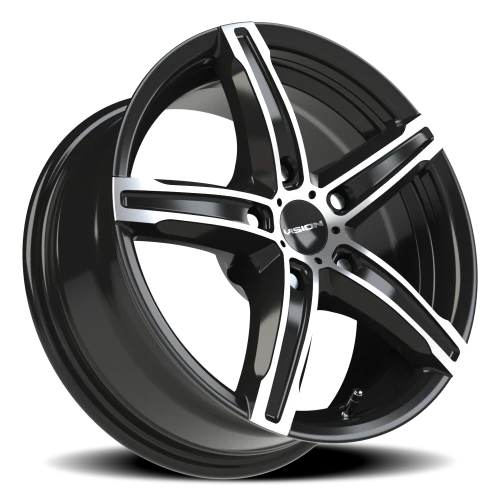 Vision 469 15x6.5 +38 5x114.3mm 73.1mm Gloss Black Machined Face