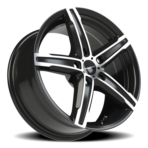 Vision 469 16x7 +38 5x112mm 73.1mm Gloss Black Machined Face
