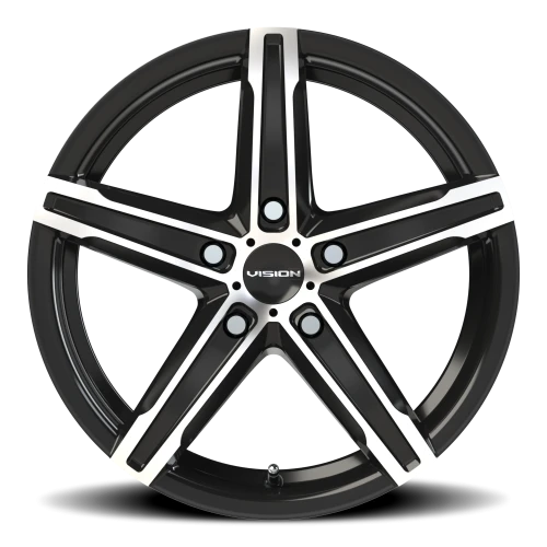 Vision 469 16x7 +38 5x114.3mm 73.1mm Gloss Black Machined Face