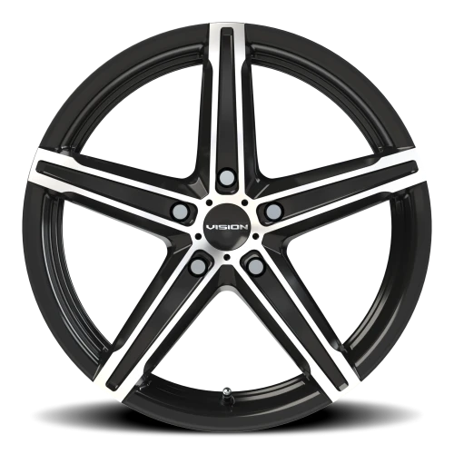 Vision 469 17x7 +38 5x120mm 73.1mm Gloss Black Machined Face