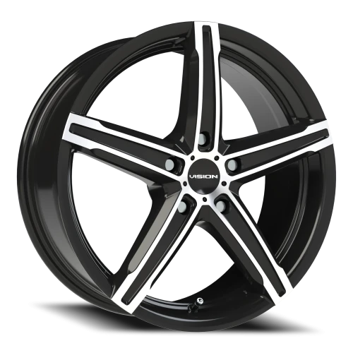 Vision 469 17x7 +38 5x115mm 73.1mm Gloss Black Machined Face