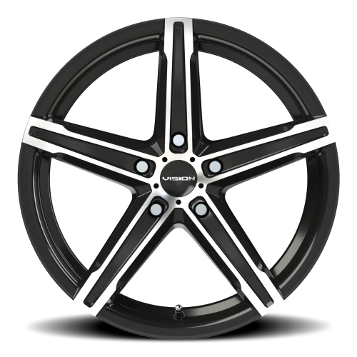 Vision 469 17x8 +38 5x114.3mm 73.1mm Gloss Black Machined Face