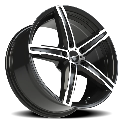 Vision 469 17x8 +38 5x115mm 73.1mm Gloss Black Machined Face