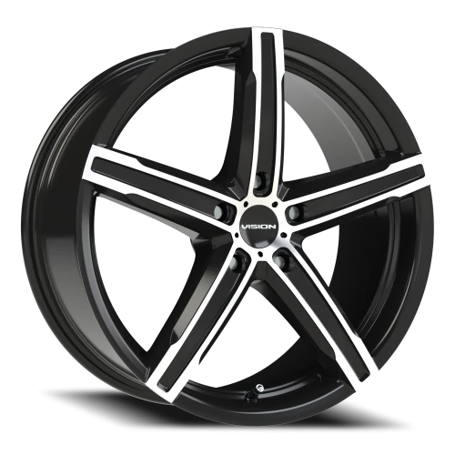 Vision 469 18x8 +38 5x114.3mm 73.1mm Gloss Black Machined Face