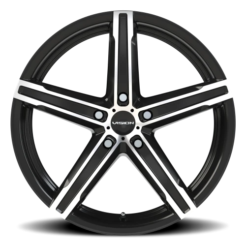 Vision 469 18x8 +38 5x114.3mm 73.1mm Gloss Black Machined Face