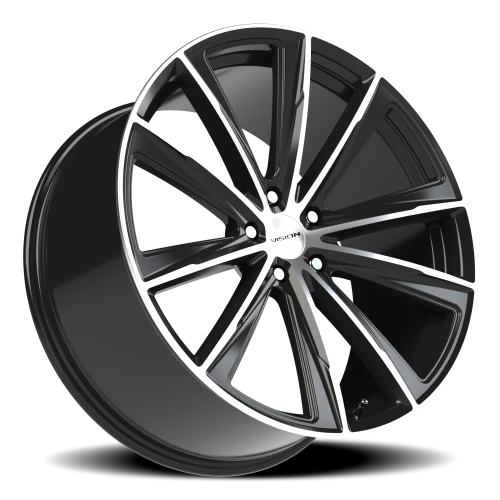 Vision 471 22x10.5 +38 5x120mm 72.6mm Gloss Black Machined Face