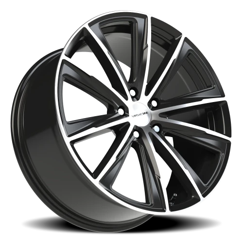 Vision 471 20x9 +25 5x112mm 66.56mm Gloss Black Machined Face