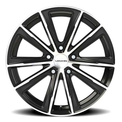 Vision 471 18x8.5 +12 5x115mm 73.1mm Gloss Black Machined Face
