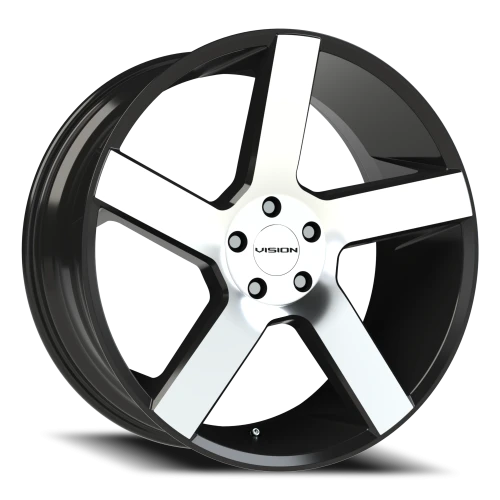 Vision 472 22x9.5 +8 5x115mm 74.1mm Gloss Black Machined Face
