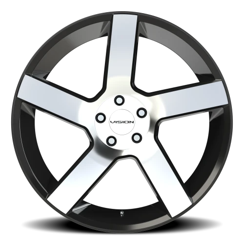 Vision 472 22x9.5 +8 5x115mm 74.1mm Gloss Black Machined Face