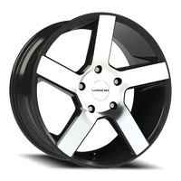 Vision 472 20x9 +15 5x139.7mm 77.8mm Gloss Black Machined Face