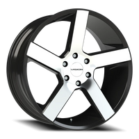 Vision 472 22x9.5 +30 6x135mm 87.1mm Gloss Black Machined Face