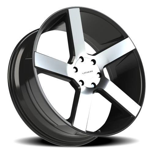 Vision 472 24x9.5 +30 6x139.7mm 78.1mm Gloss Black Machined Face
