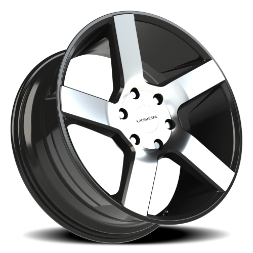 Vision 472 20x9 +30 6x135mm 87.1mm Gloss Black Machined Face