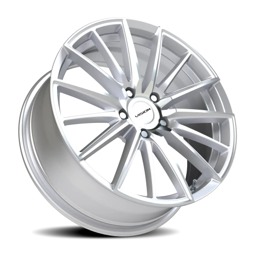 Vision 473 19x8 +40 5x120mm Hyper Silver Machined Face