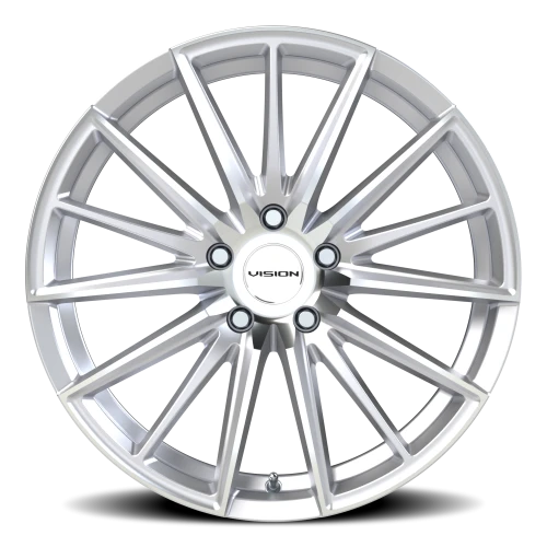 Vision 473 19x8 +40 5x120mm Hyper Silver Machined Face