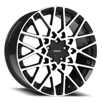 Vision 474 20x8.5 +35 5x112mm 73.1mm Gloss Black Machined Face