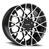 Vision 474 17x8 +38 5x114.3mm 73.1mm Gloss Black Machined Face