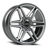 Vision 476 22x9.5 +8 5x139.7mm 77.8mm Gunmetal Machined Face
