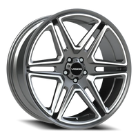 Vision 476 22x9.5 +8 5x115mm 74.1mm Gunmetal Machined Face