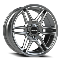 Vision 476 20x9 +15 5x139.7mm 77.8mm Gunmetal Machined Face