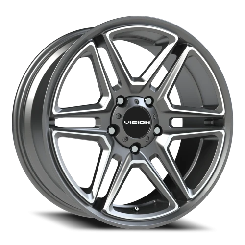 Vision 476 20x9 +15 5x139.7mm 77.8mm Gunmetal Machined Face