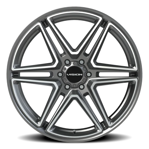 Vision 476 24x9.5 +30 6x135mm 87.1mm Gunmetal Machined Face