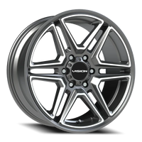 Vision 476 20x9 +30 6x135mm 87.1mm Gunmetal Machined Face